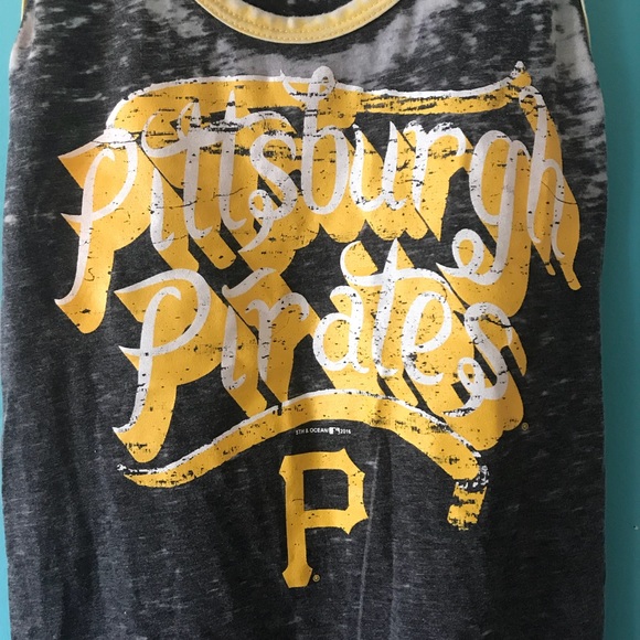 Pittsburgh Pirates Distressed Tank Top - Picture 2 of 4